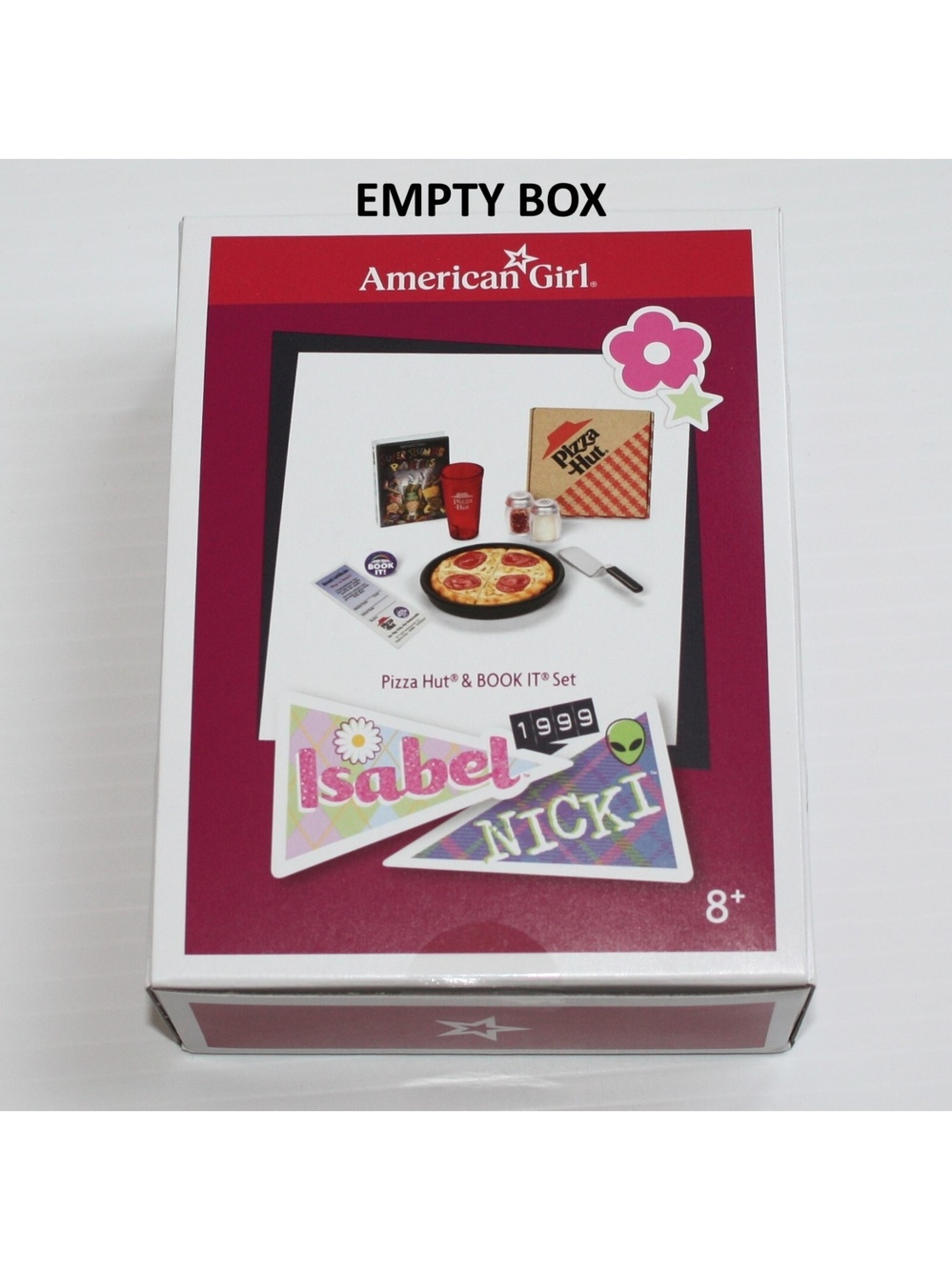 American Girl Pizza Hut® BOOK IT! Set EMPTY Accessory Box Only